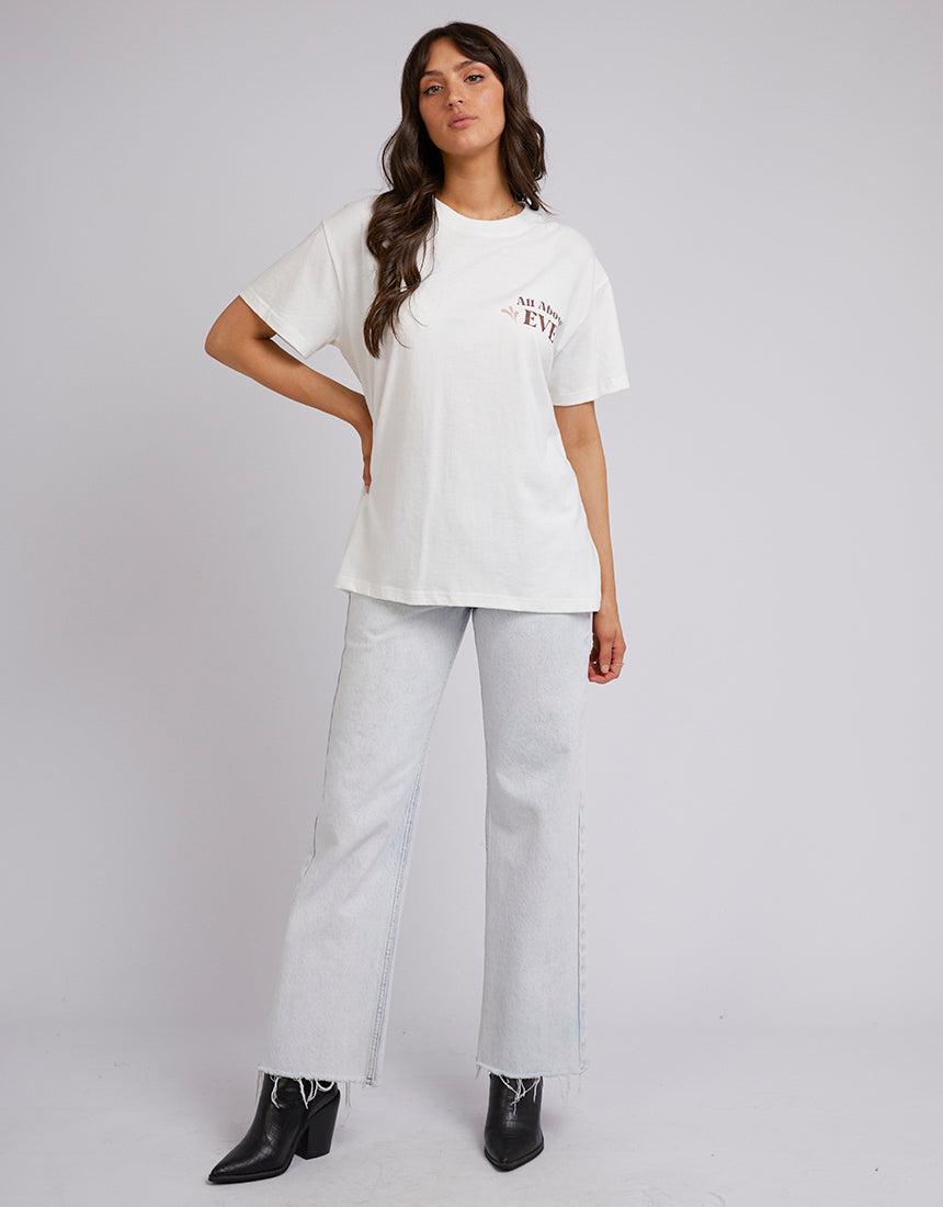 All About Eve-Papillon Standard Tee Vintage White-Edge Clothing