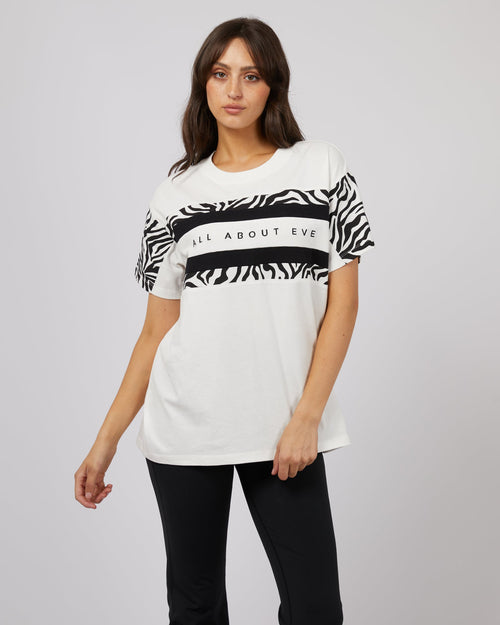 All About Eve-Parker Contrast Tee Vintage White-Edge Clothing