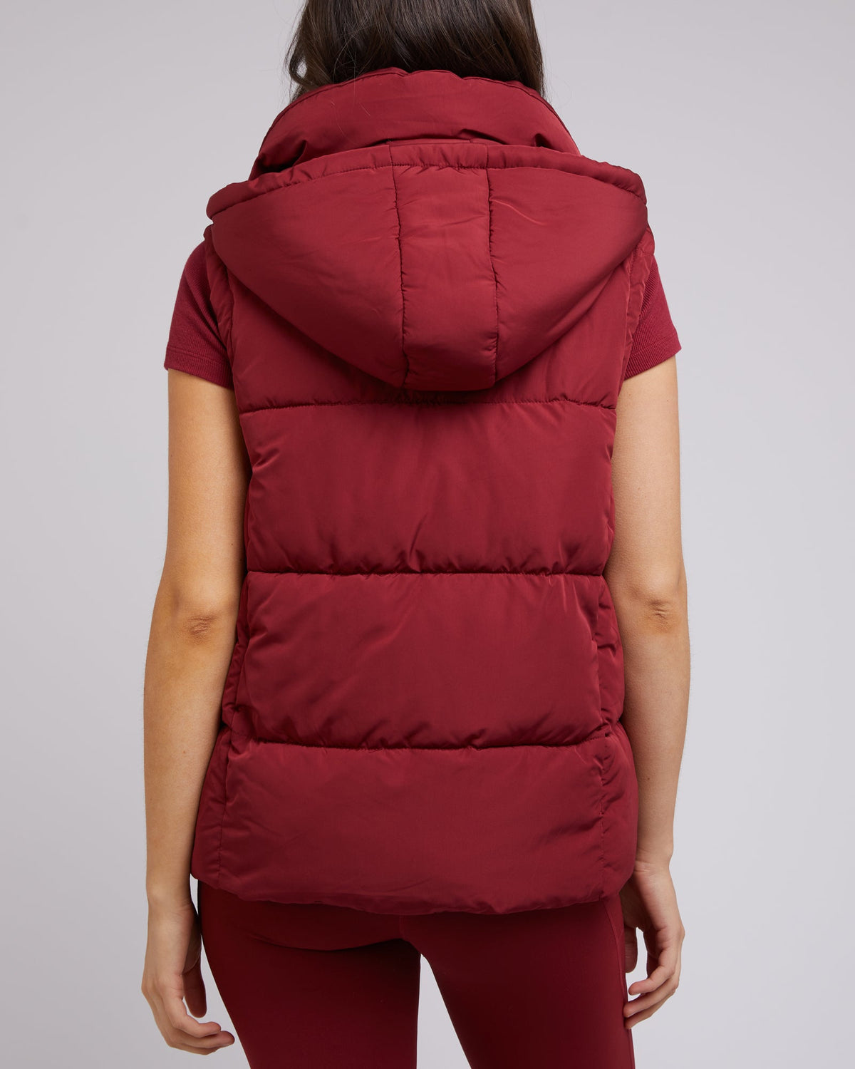 All About Eve-Remi Luxe Puffer Vest Port-Edge Clothing