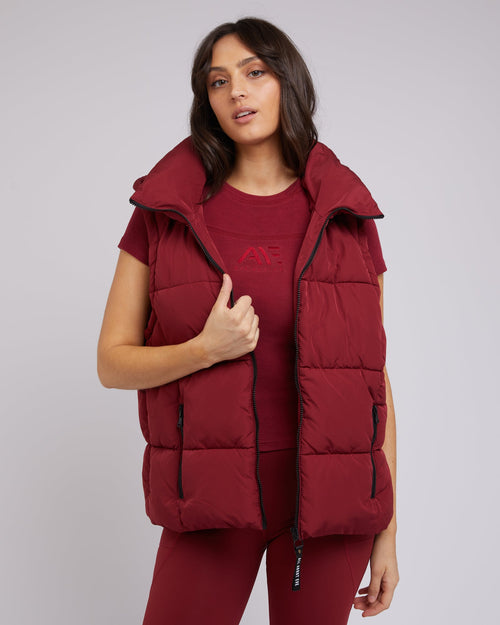 All About Eve-Remi Luxe Puffer Vest Port-Edge Clothing