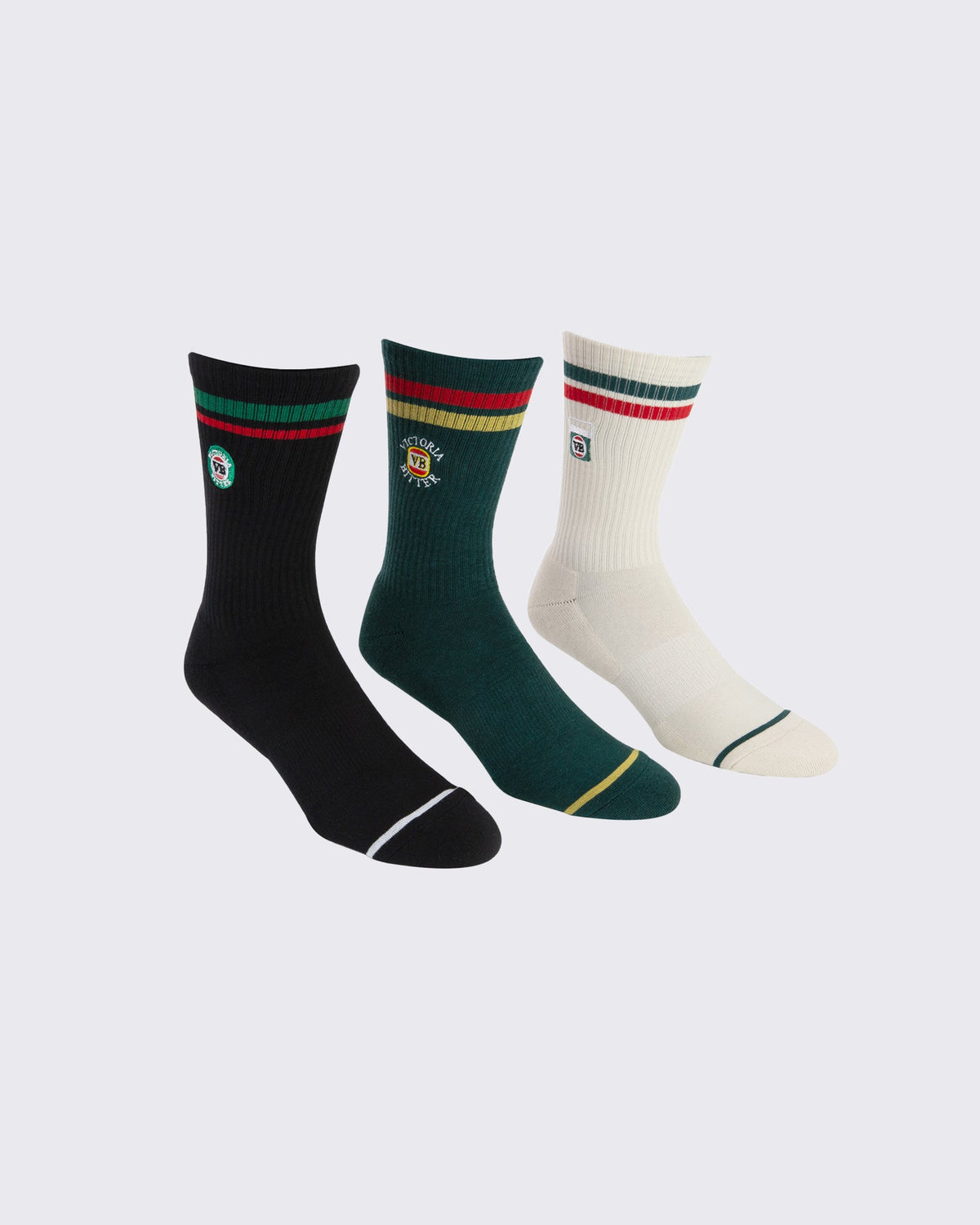 Foot-ies-Vb Sneaker Socks 3 Pack Gift Can Multicoloured-Edge Clothing