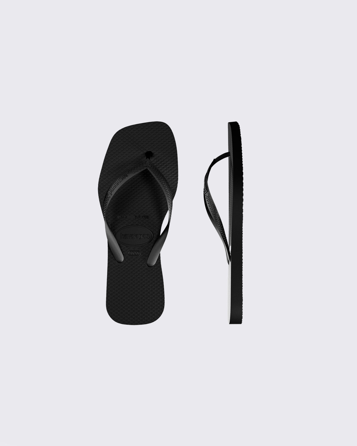 Slim Square Solid Black Black