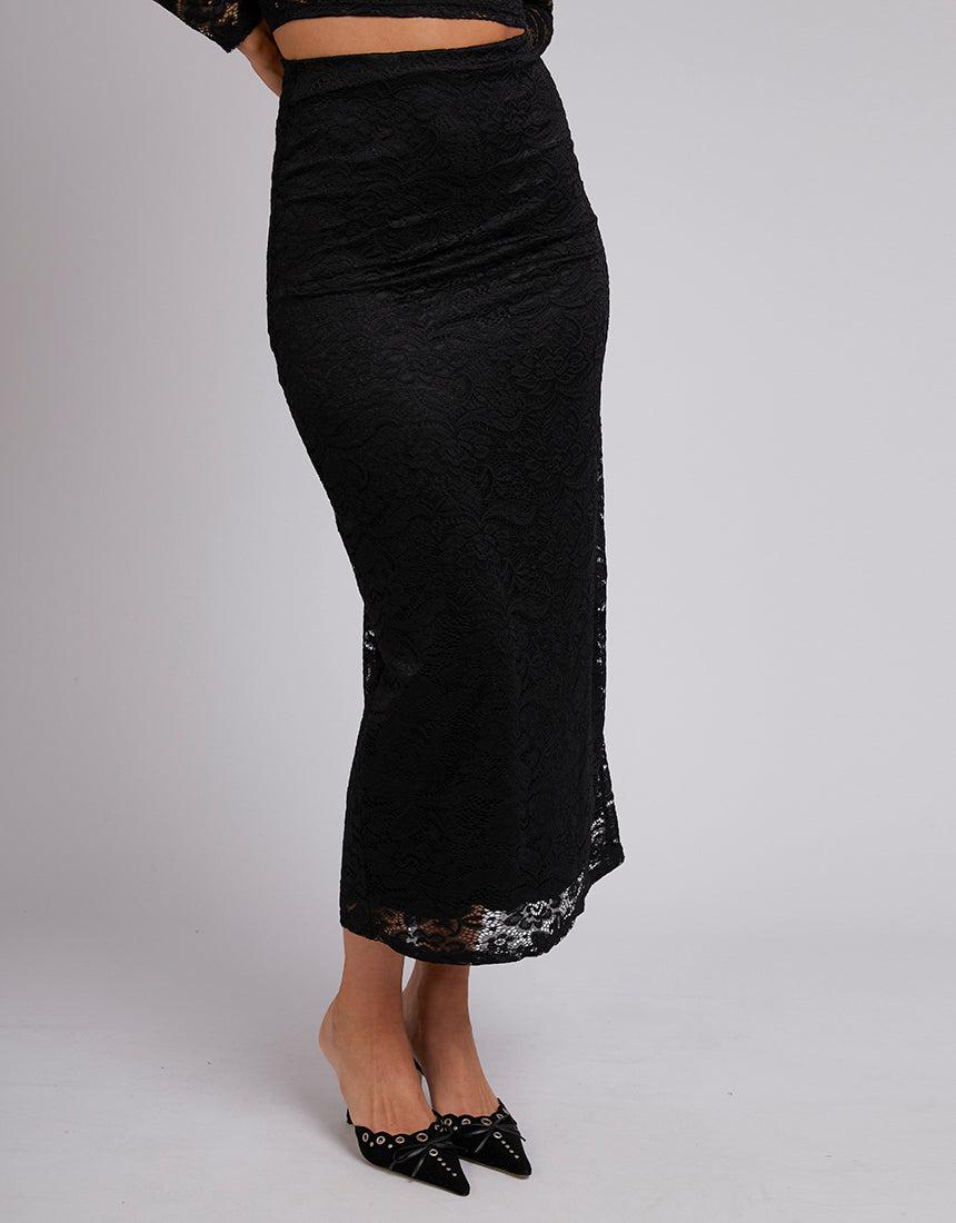Jorge-Alina Maxi Skirt Black-Edge Clothing