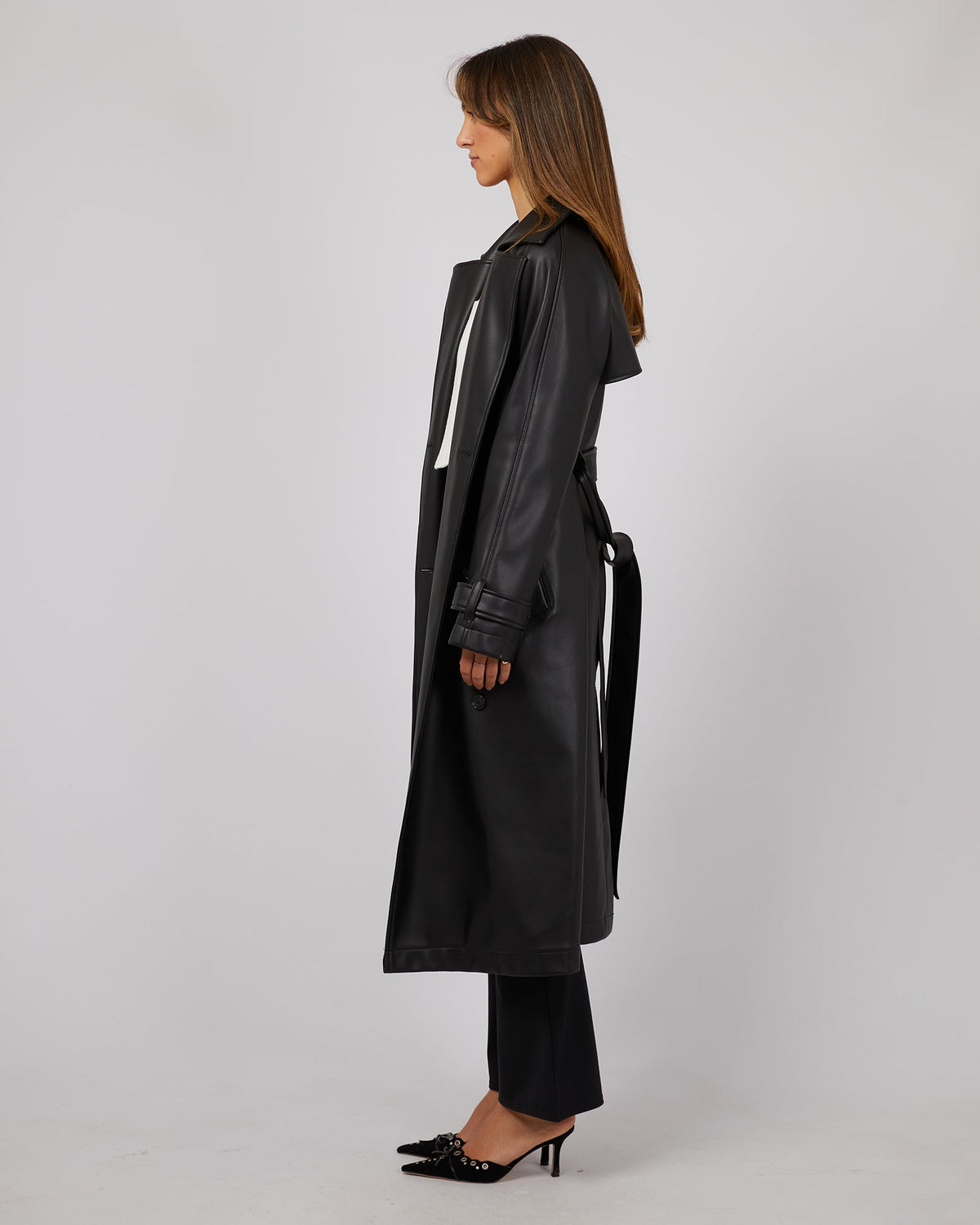 Jorge-Mckenzie Trench Coat Black-Edge Clothing