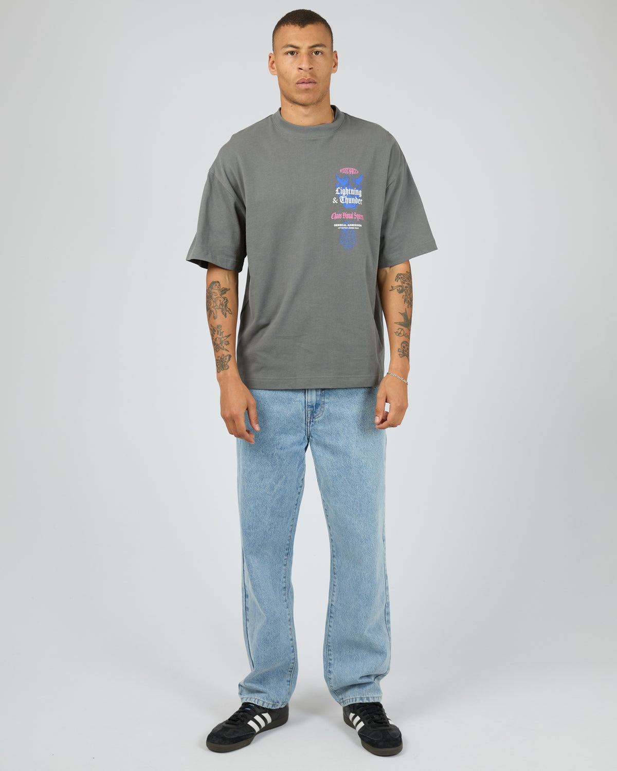 Thunder Street Tee Charcoal