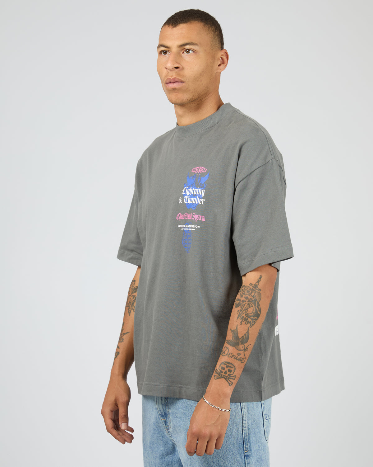 Thunder Street Tee Charcoal