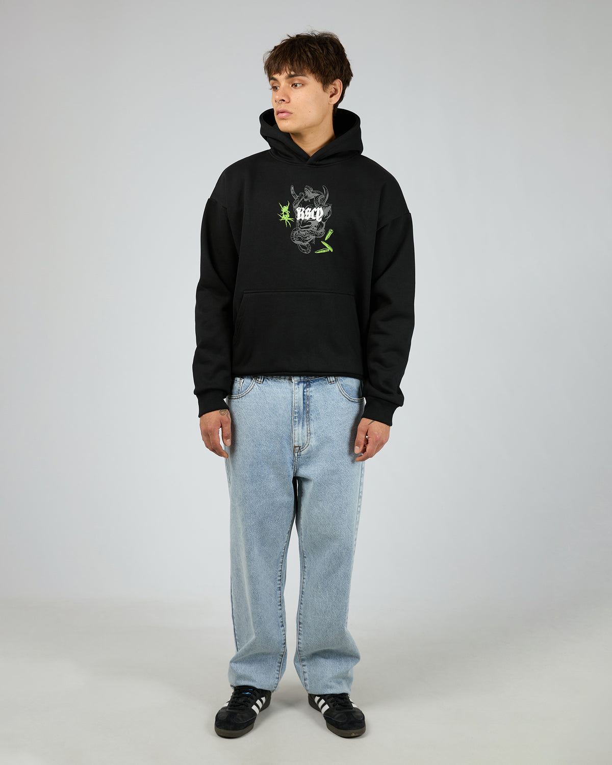 Wither Oversized Hoodie Black