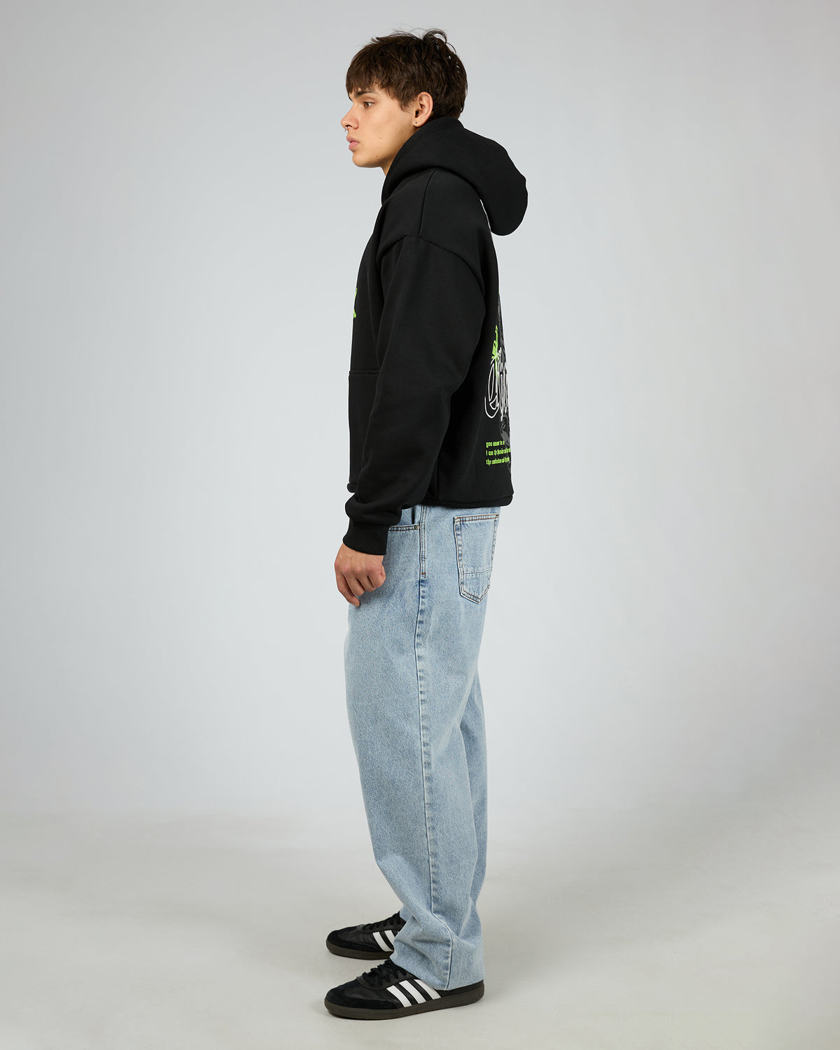 Wither Oversized Hoodie Black