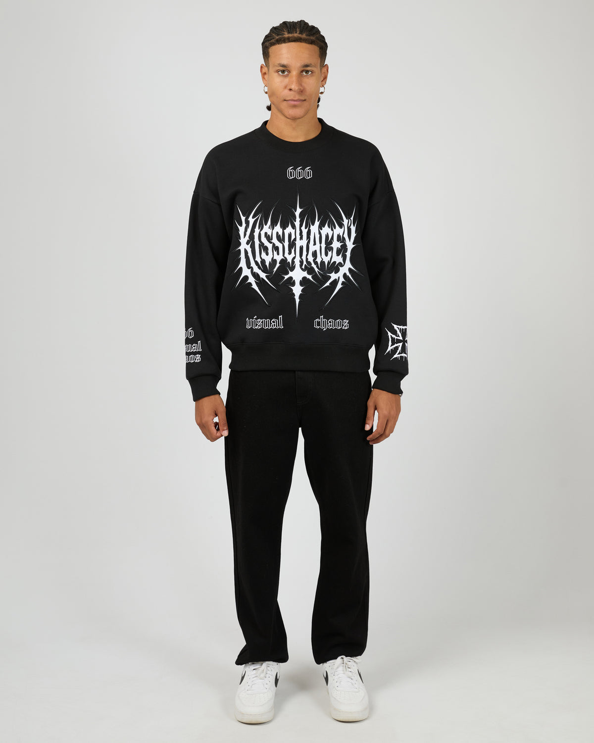 Titanium Box Fit Sweater Black