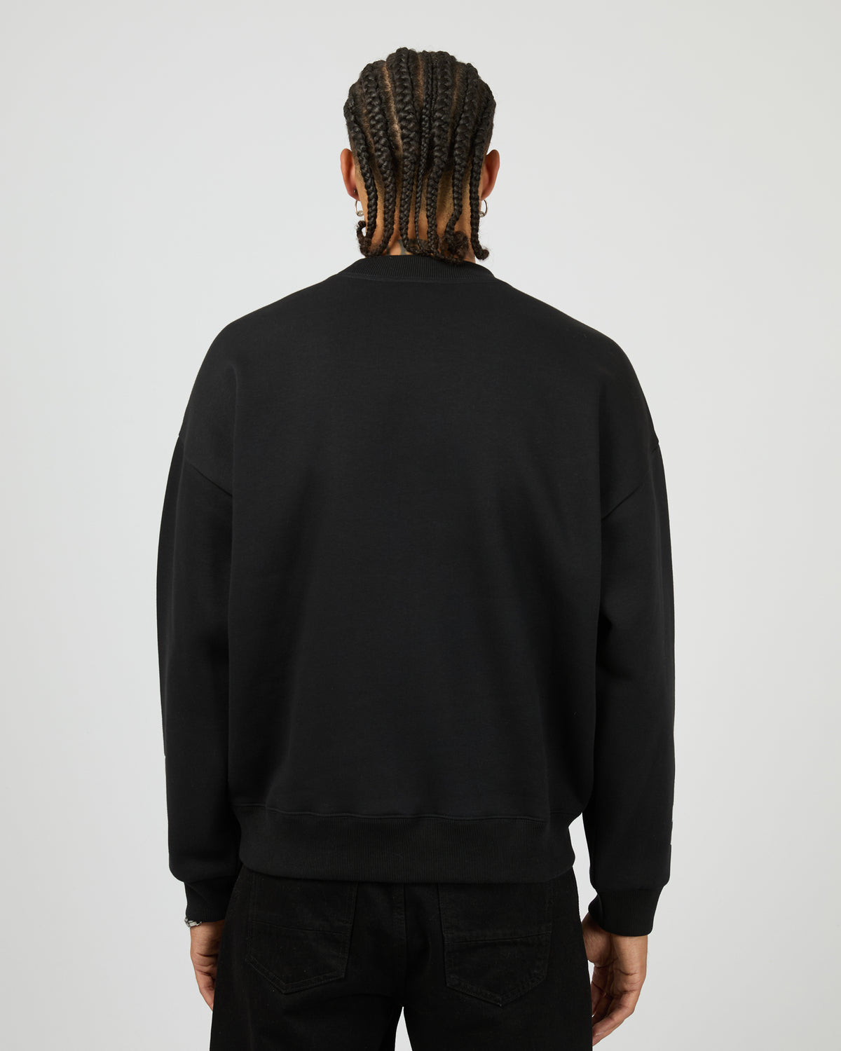 Titanium Box Fit Sweater Black