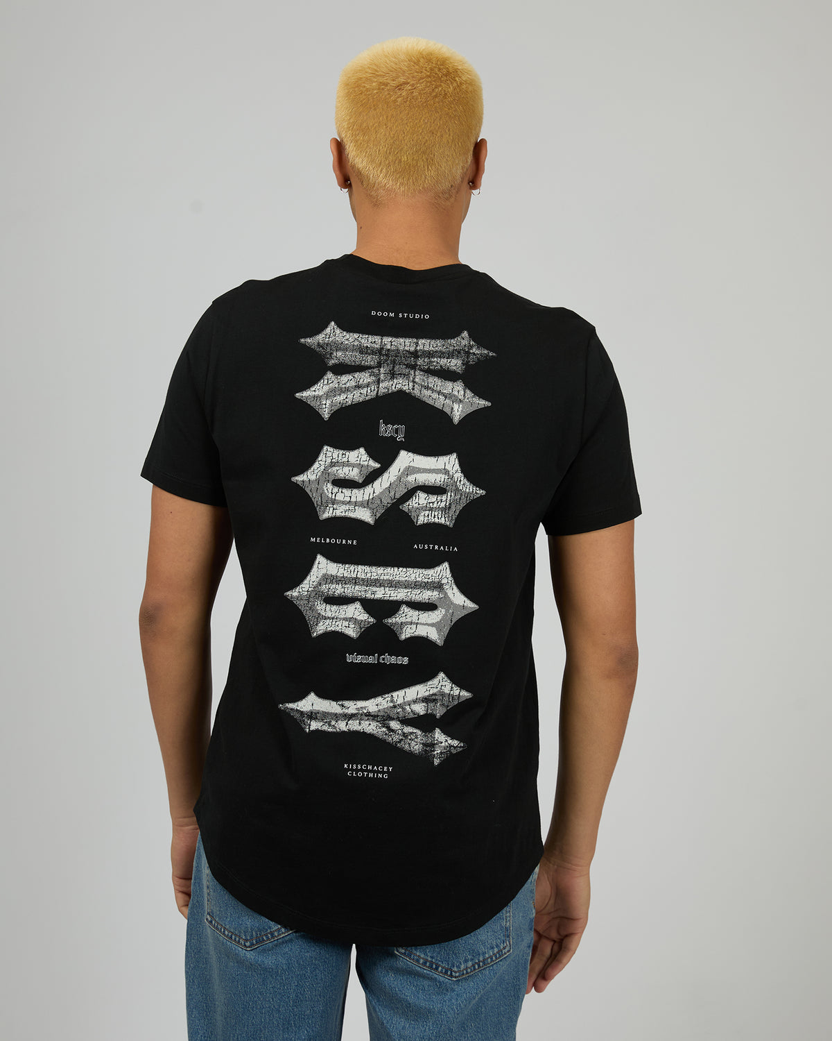 Encryption Dual Curved Tee Black