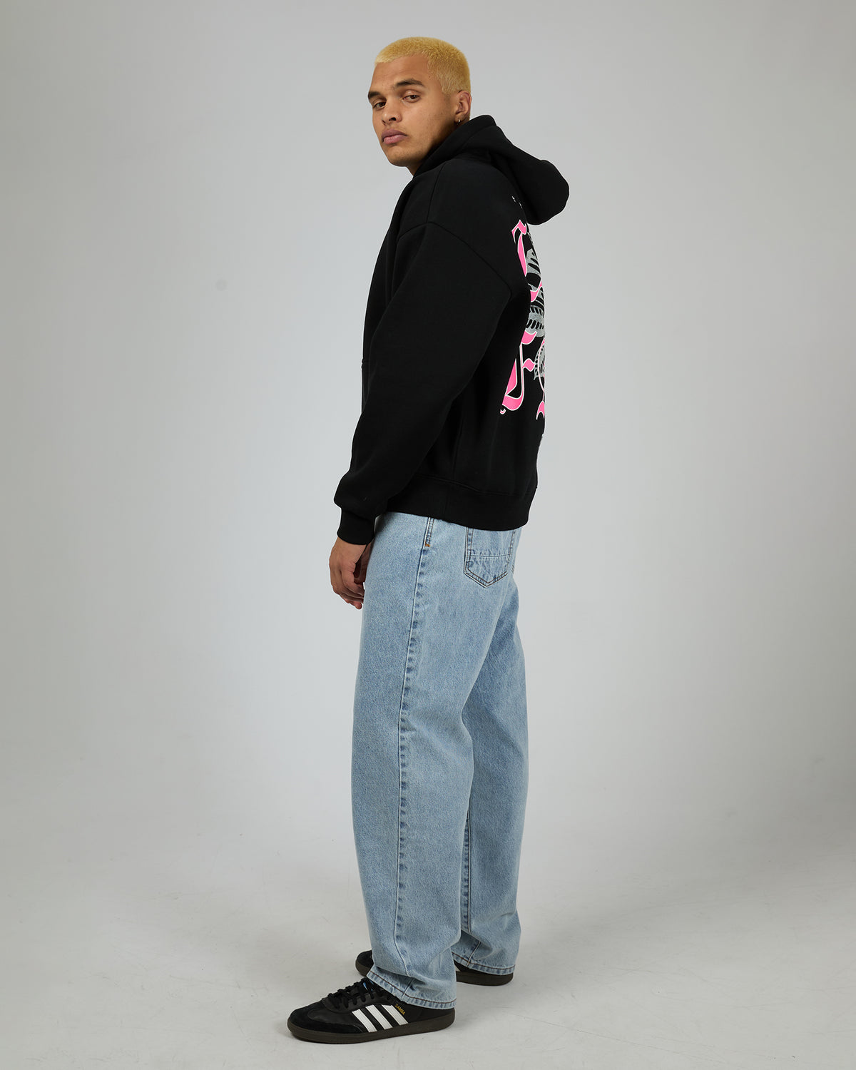 Live Fast Oversized Hoodie Black