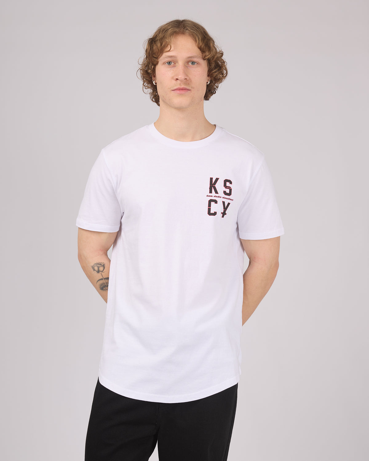 Erosion Dual Curved Tee White