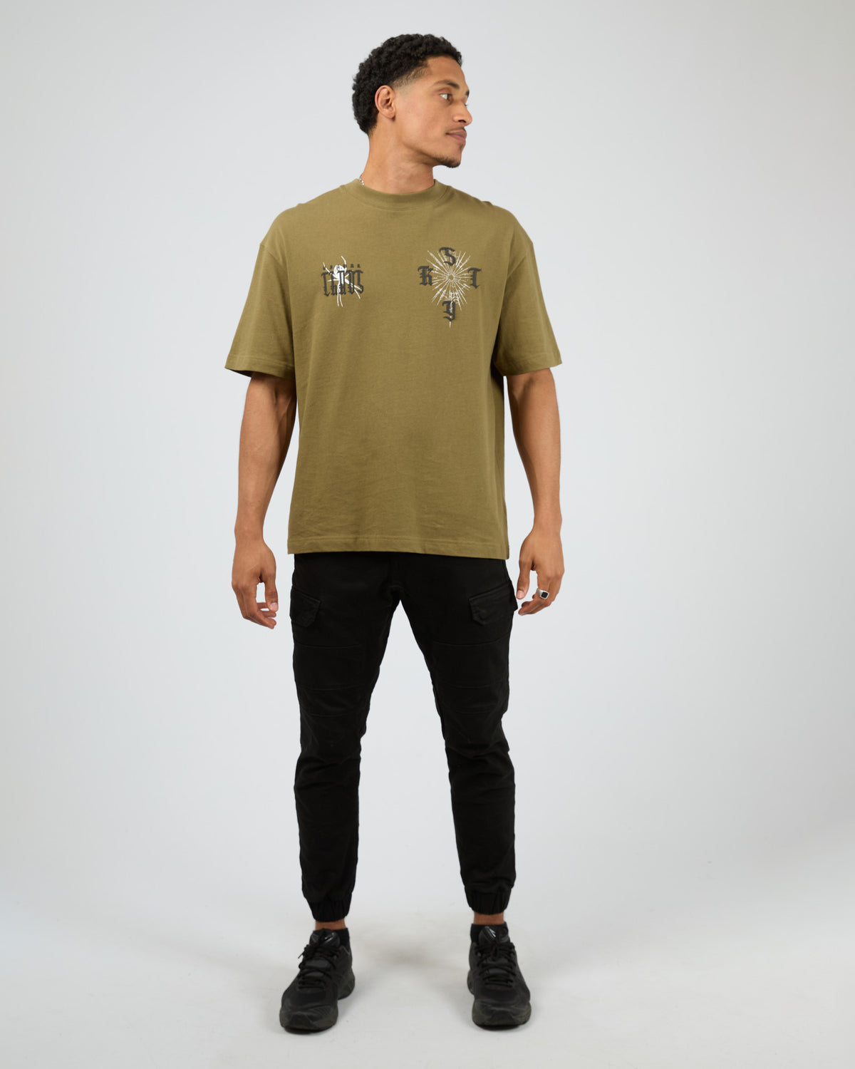 Salem Cargo Jogger Crystal Blue Vintage Black