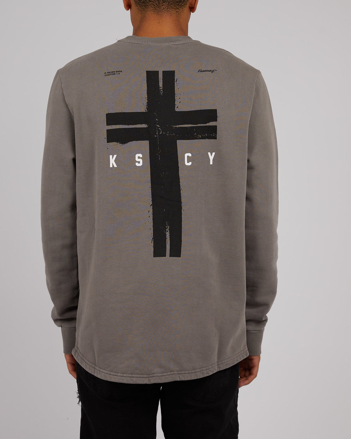 Kiss Chacey-Holy Lane Sweater Pigment Limestone-Edge Clothing
