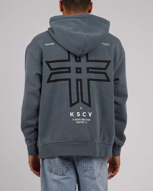 Kiss Chacey-Lonepine Hooded Sweater Stormy Weather-Edge Clothing
