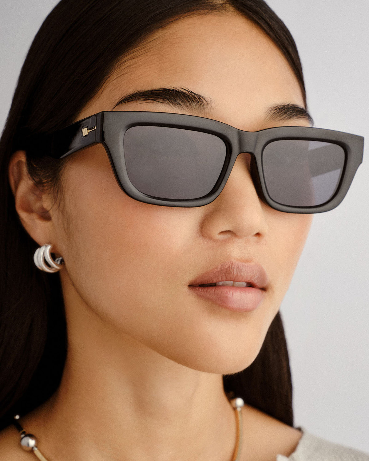 Le Castle Sunglasses Black Smoke Mono Polarised