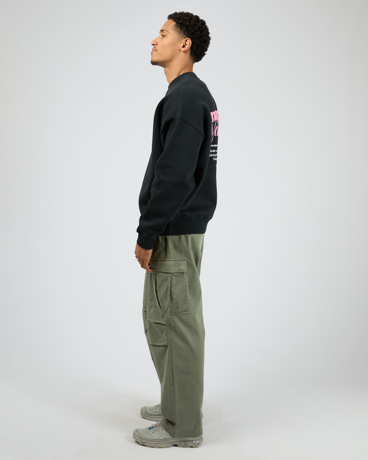 Limitless Box Fit Sweater Black