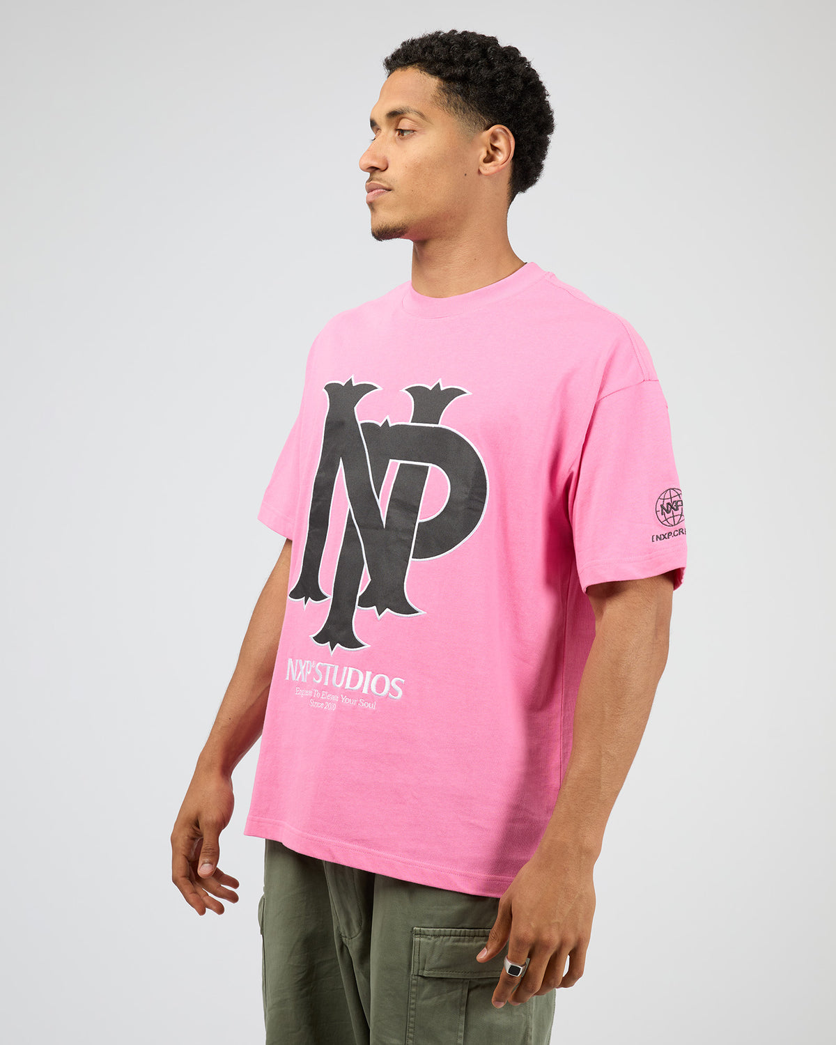 Preach Raptor Tee Pink