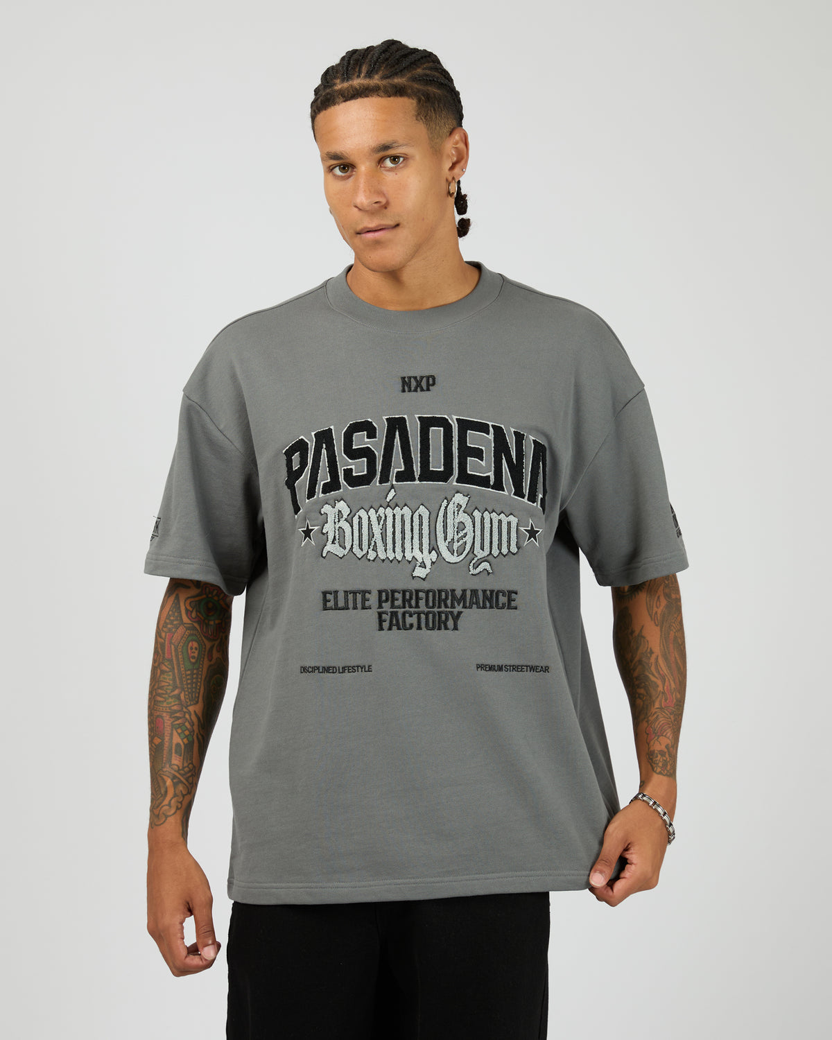 Victory Loopback Raptor Tee Charcoal