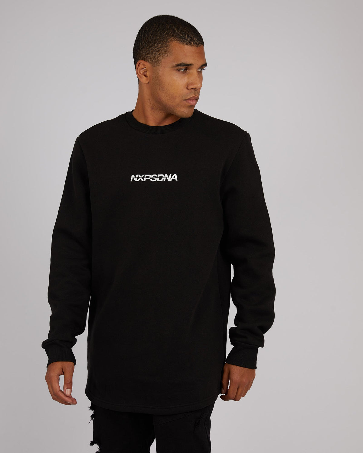 Nena and Pasadena-Compensation Sweater Black Silver Pine-Edge Clothing