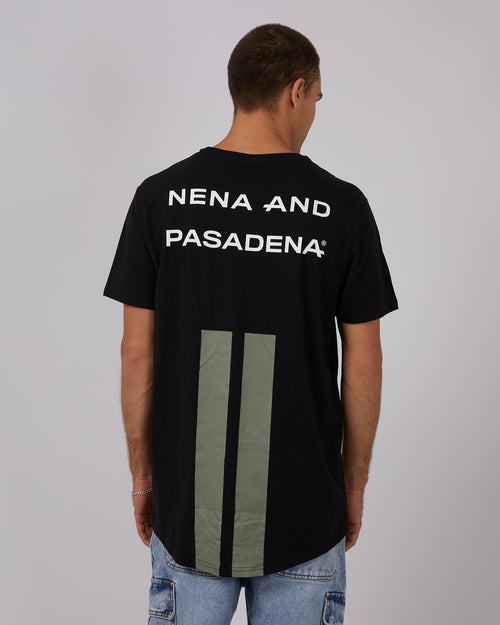 Nena and Pasadena-Coupe Tee Black-Edge Clothing