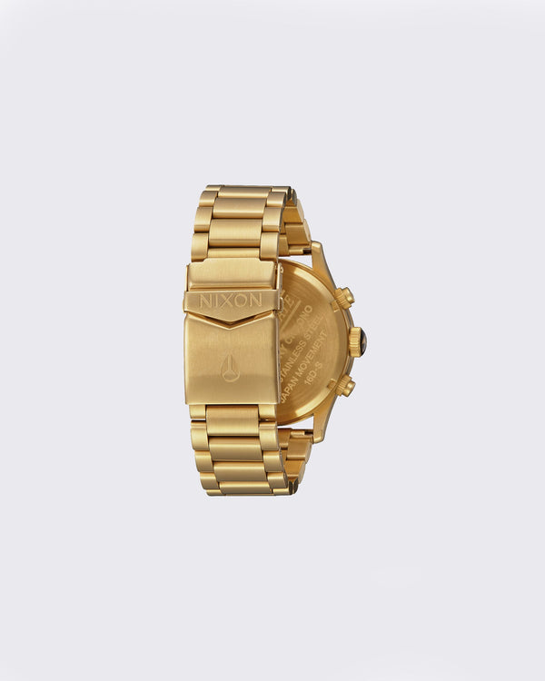 Nixon sentry chrono all gold sale