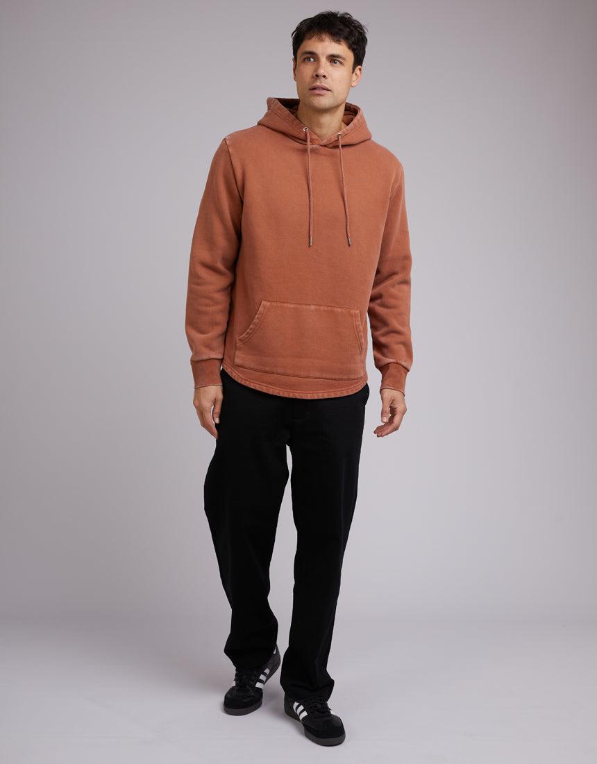 Silent Theory-Curved Hem Hoody Clay-Edge Clothing