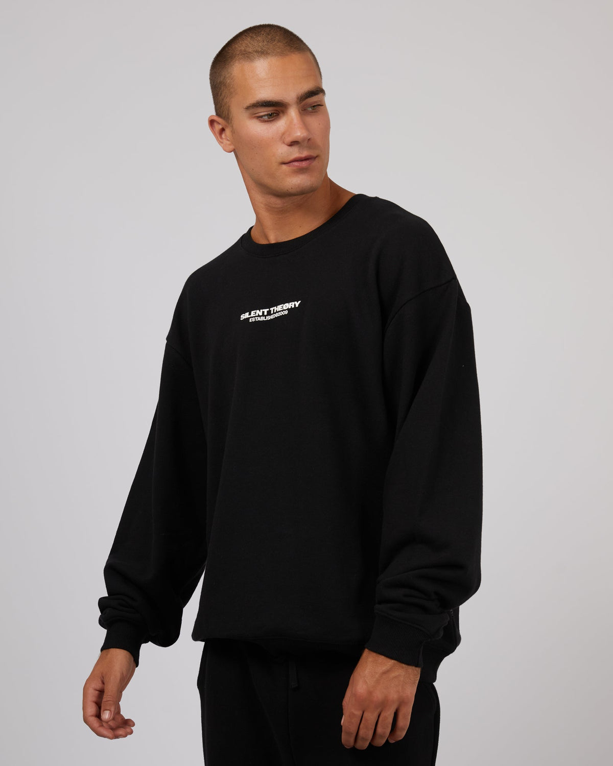 Silent Theory-Essential Theory Crew Black-Edge Clothing
