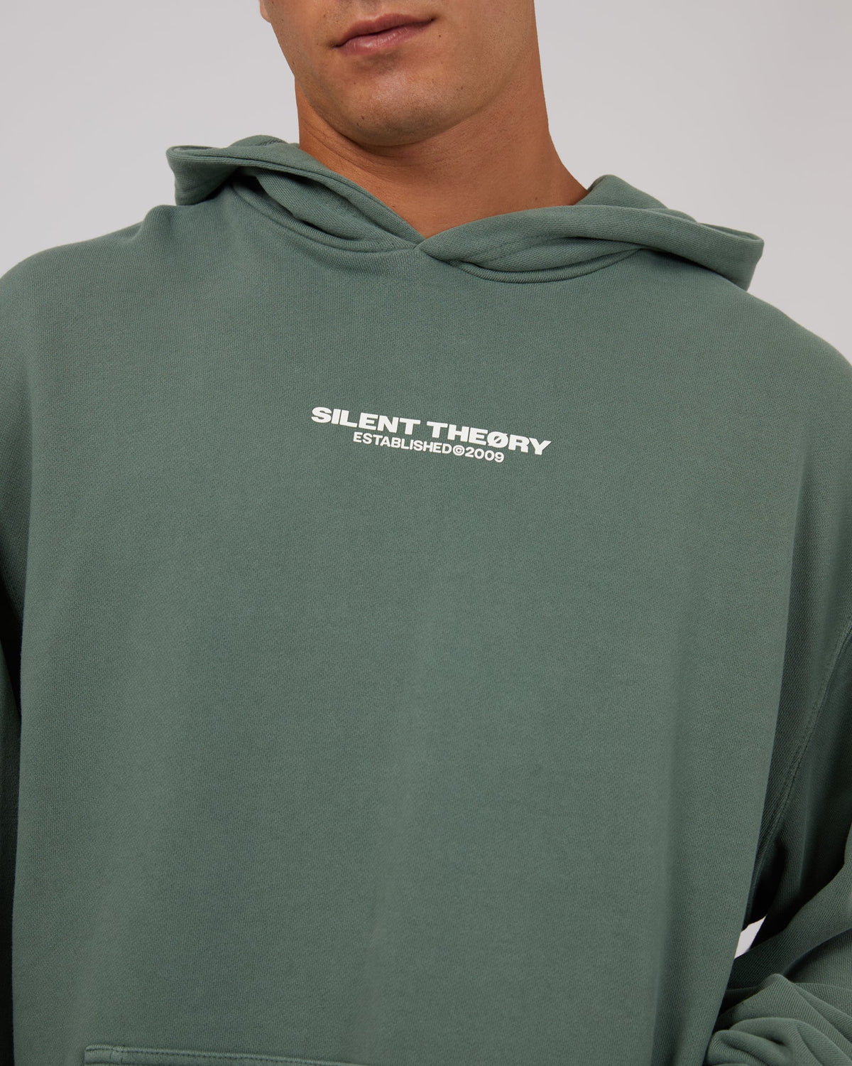 Silent Theory-Essential Theory Hoody Green-Edge Clothing