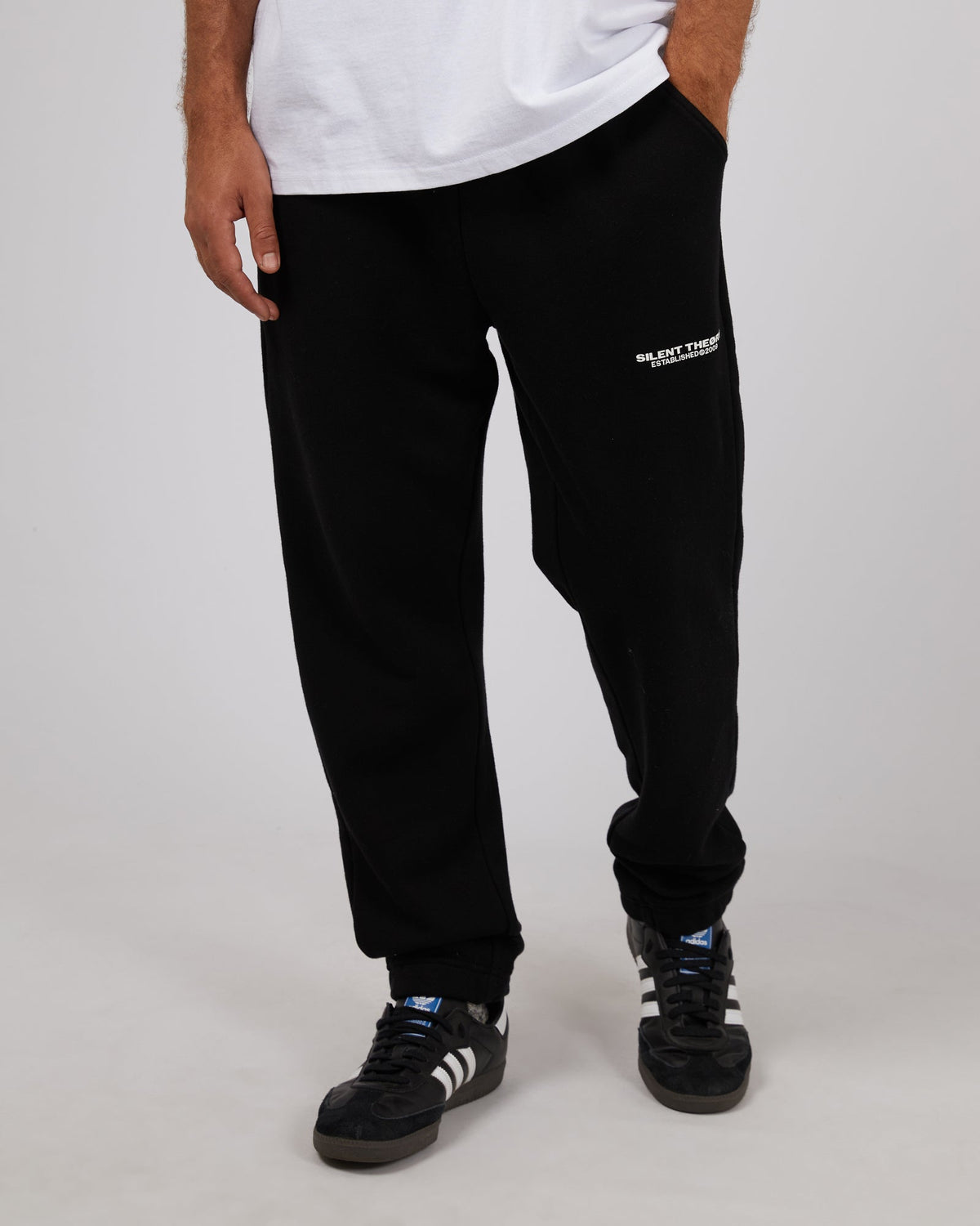 Silent Theory-Essential Theory Track Pant Black-Edge Clothing
