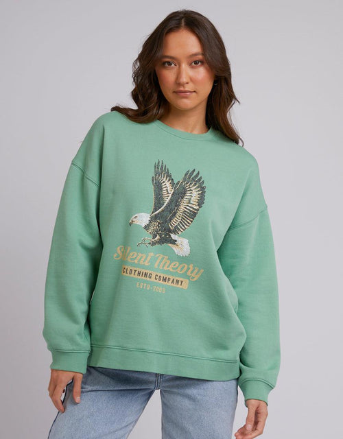 Silent Theory Ladies-Born To Fly Crew Sage-Edge Clothing