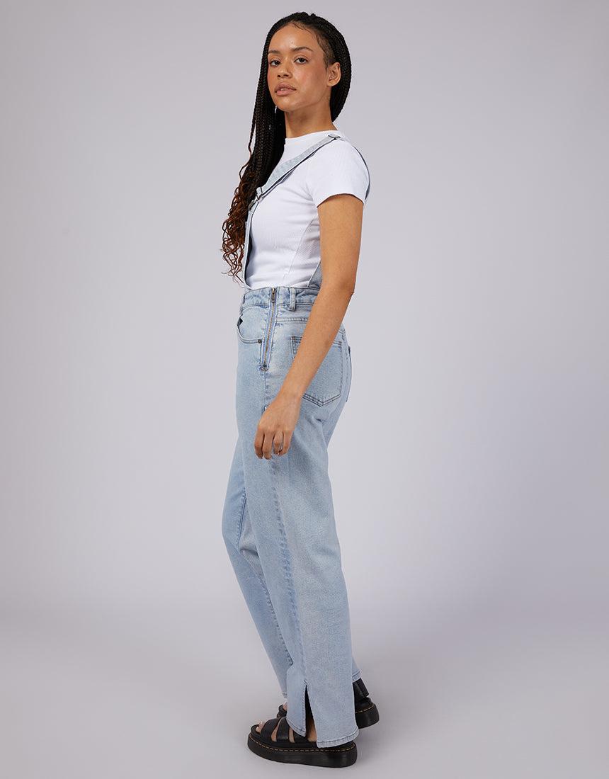 Silent Theory Ladies-Emily Overalls Light Blue-Edge Clothing