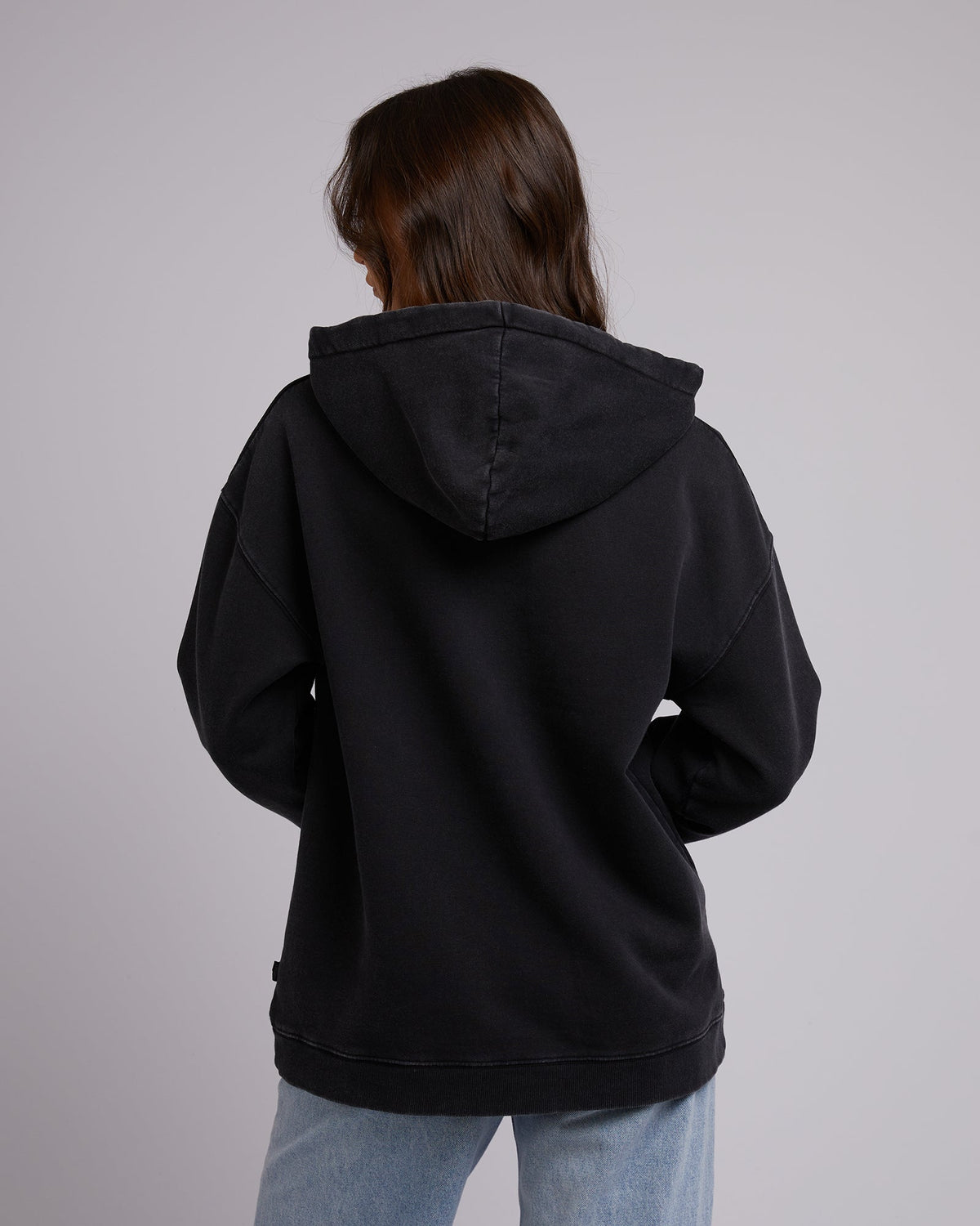 Silent Theory Ladies-Fearless Fly Hoody Washed Black-Edge Clothing