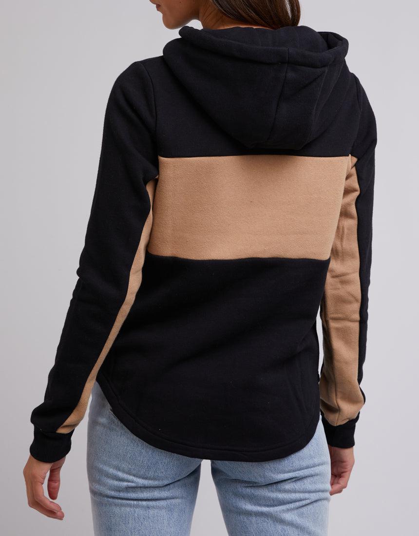 Silent Theory Ladies-Lover Panelled Hoody Black-Edge Clothing