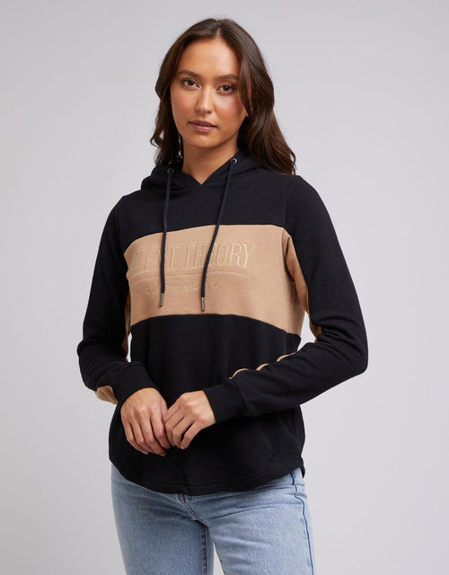 Silent Theory Ladies-Lover Panelled Hoody Black-Edge Clothing