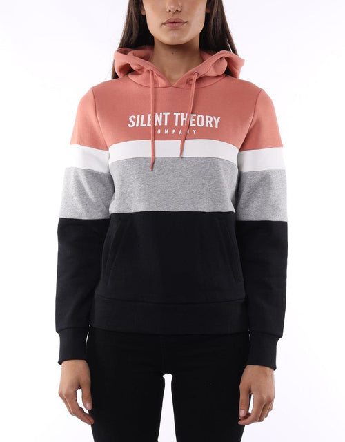 Silent Theory Ladies-Overlay Panelled Hoody Apricot-Edge Clothing