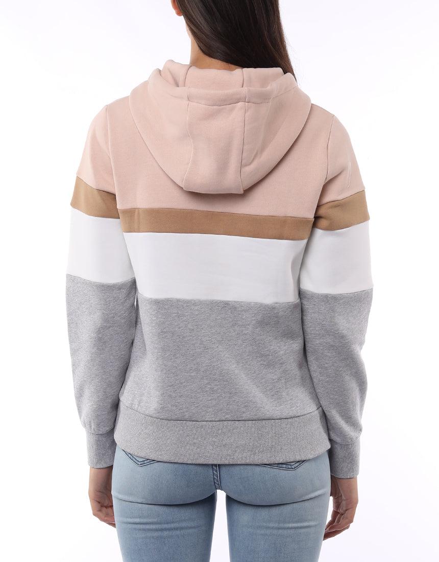 Silent Theory Ladies-Overlay Panelled Hoody Candy-Edge Clothing