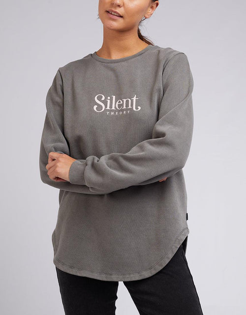 Silent Theory Ladies-Staple Crew Coal-Edge Clothing