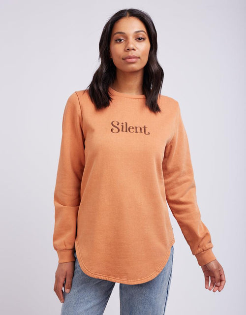 Silent Theory Ladies-Staple Crew Orange-Edge Clothing