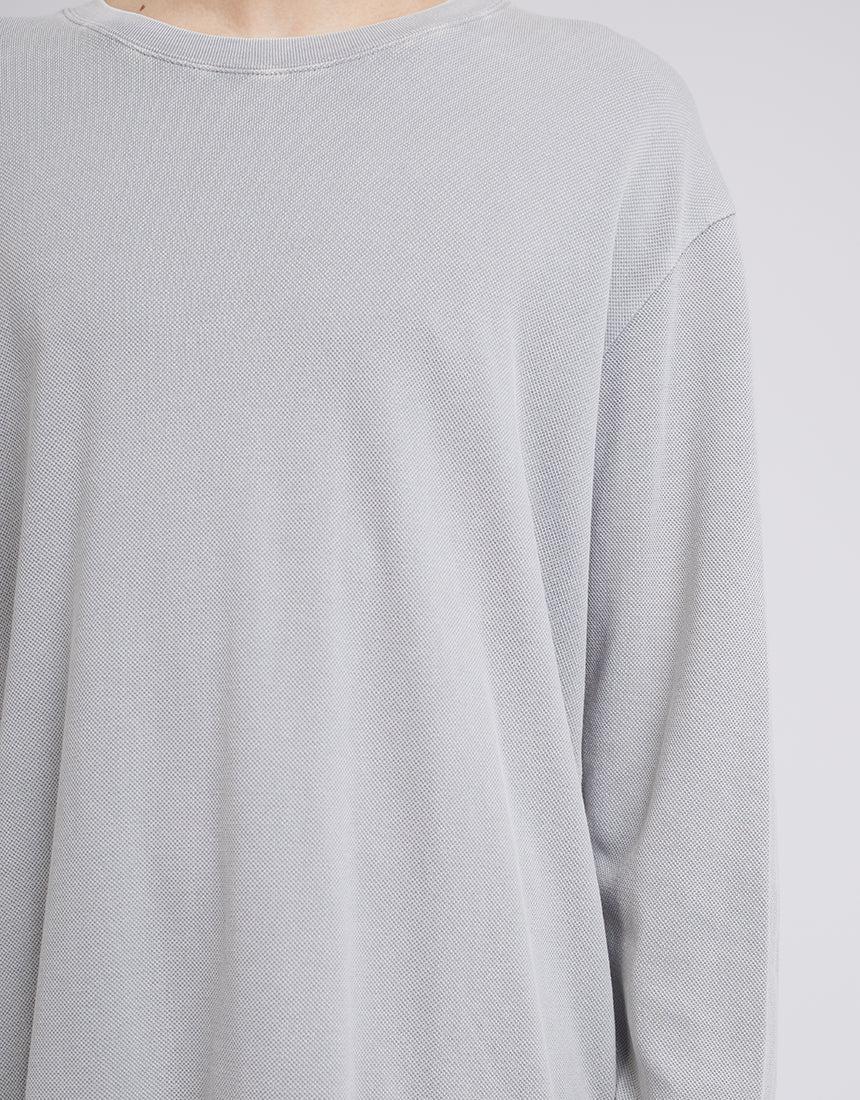 Silent Theory-Pique Long Sleeve Grey-Edge Clothing