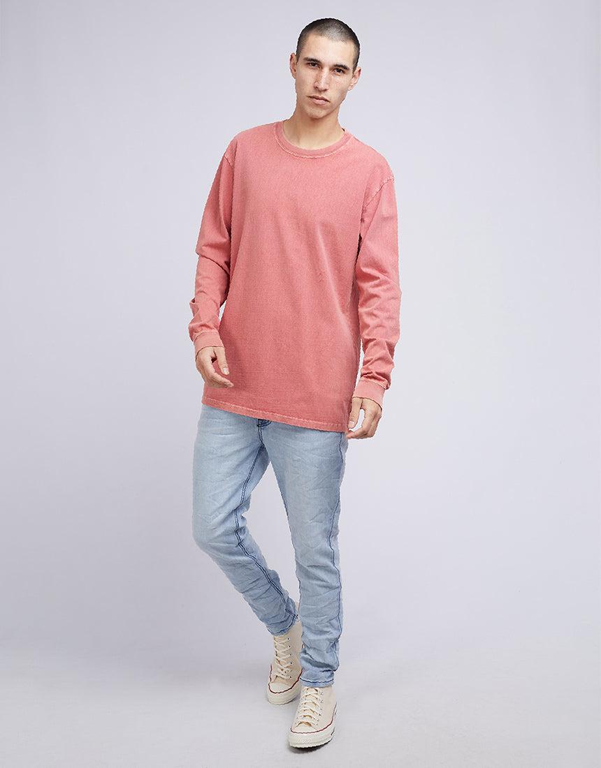 Silent Theory-Standard Fit Long Sleeve Red-Edge Clothing