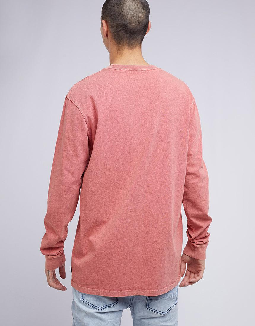 Silent Theory-Standard Fit Long Sleeve Red-Edge Clothing