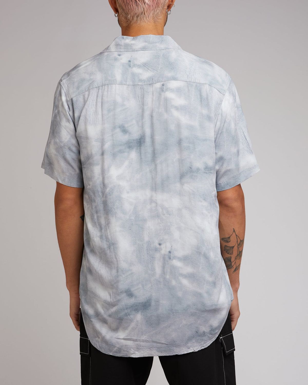 Silent Theory-Ziggy Shirt Washed Grey-Edge Clothing