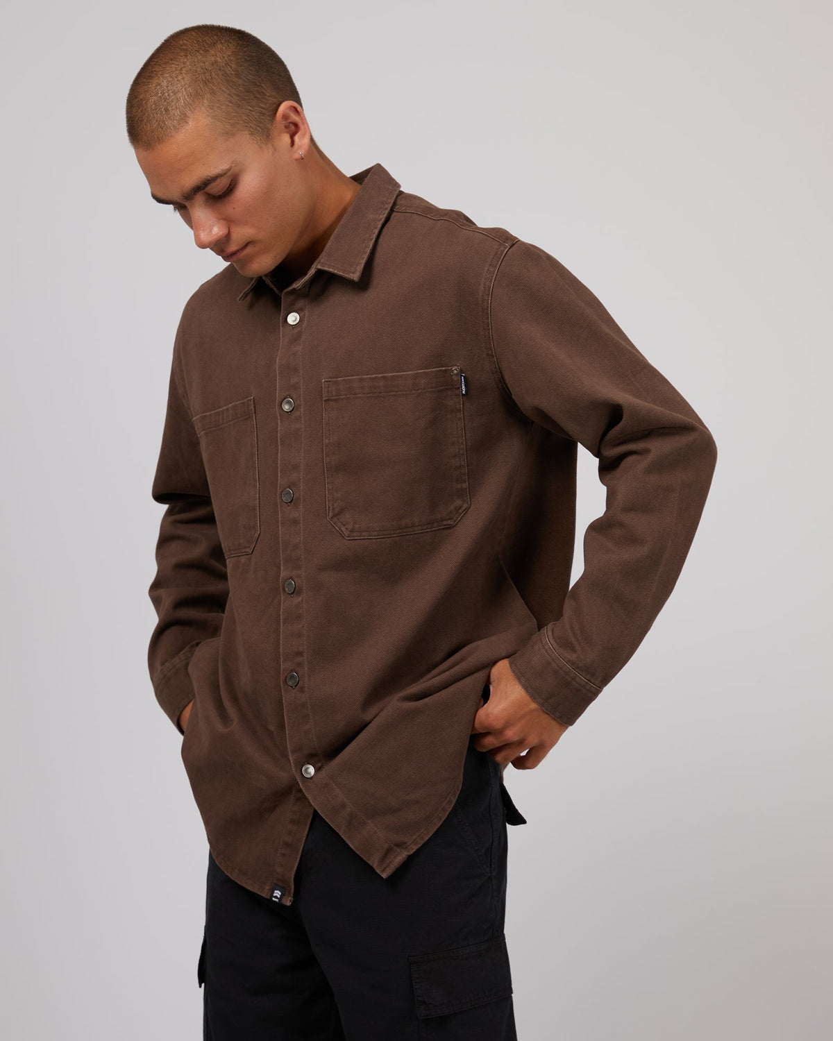 St. Goliath-Riot Ii Overshirt Brown-Edge Clothing