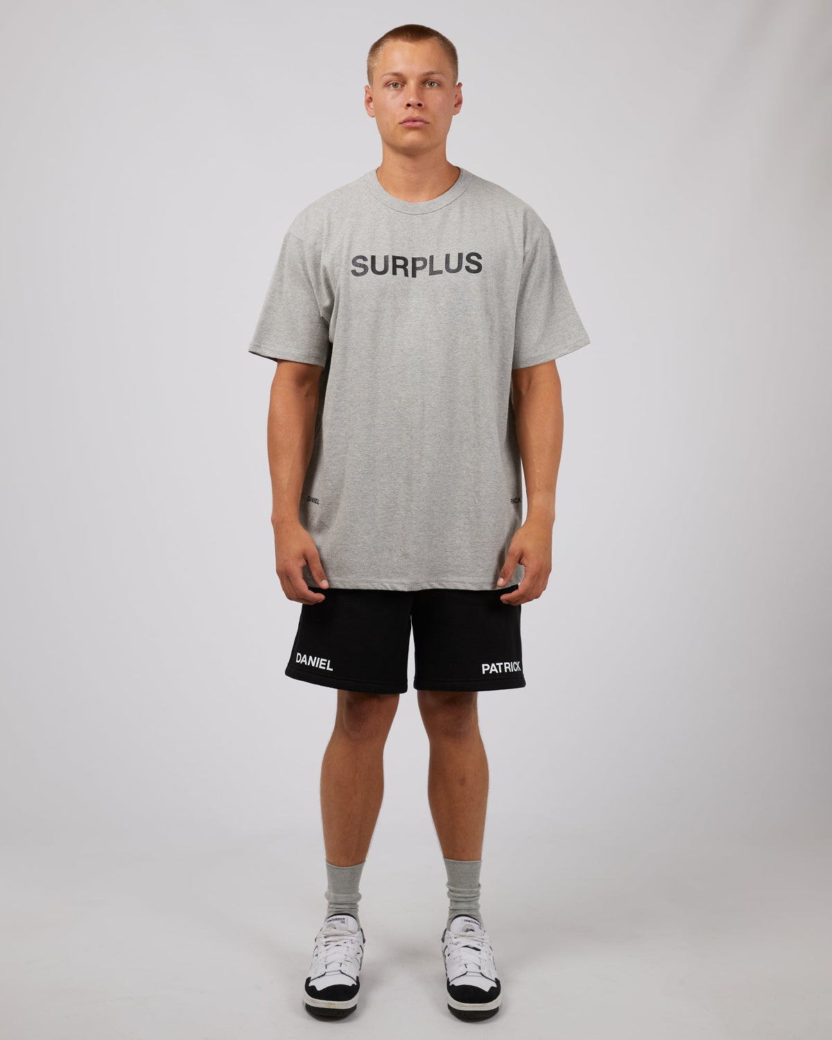 Surplus Daniel Patrick-Surplus Logo Sweatshort Black-Edge Clothing