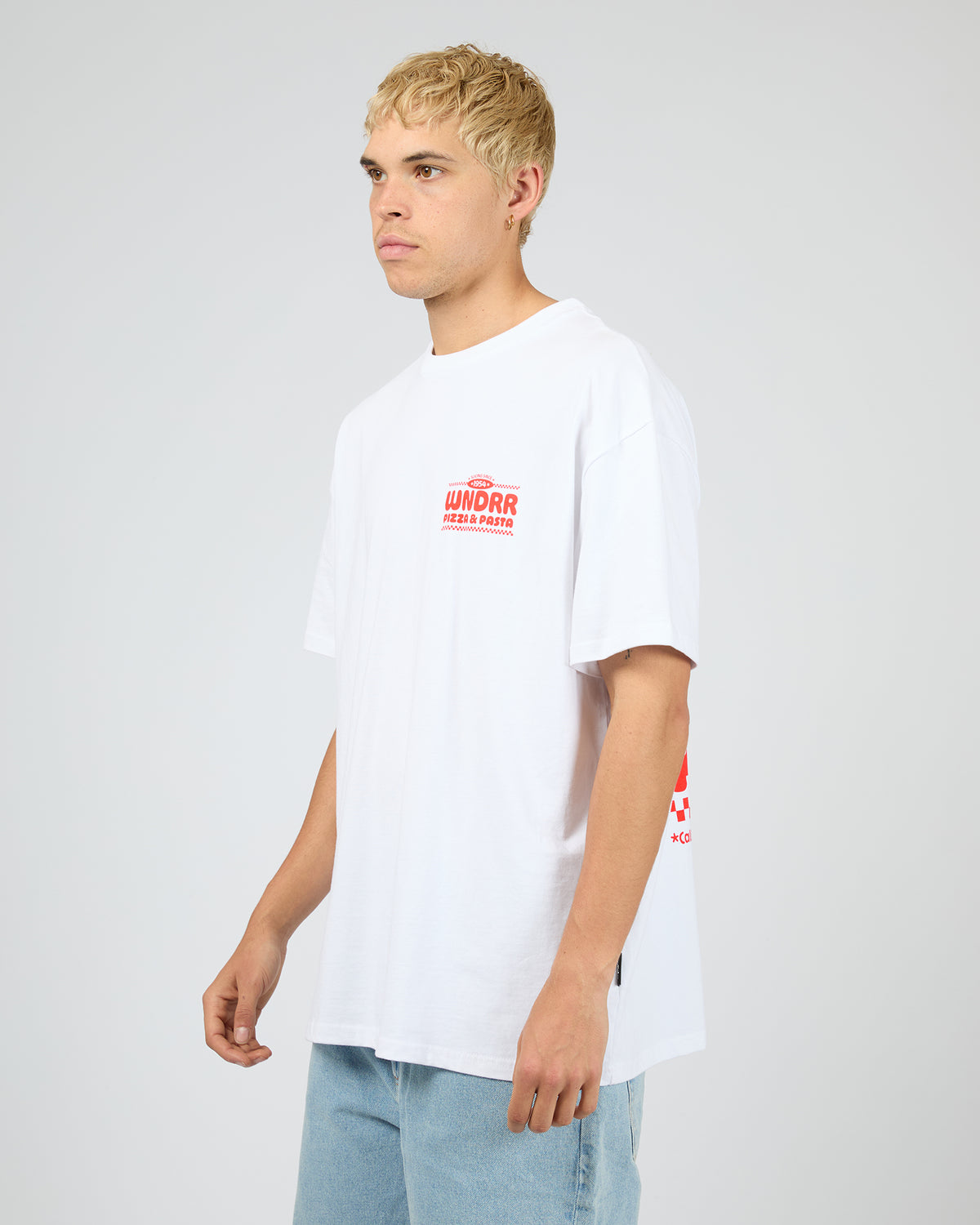 Slicing Since Box Fit Tee White