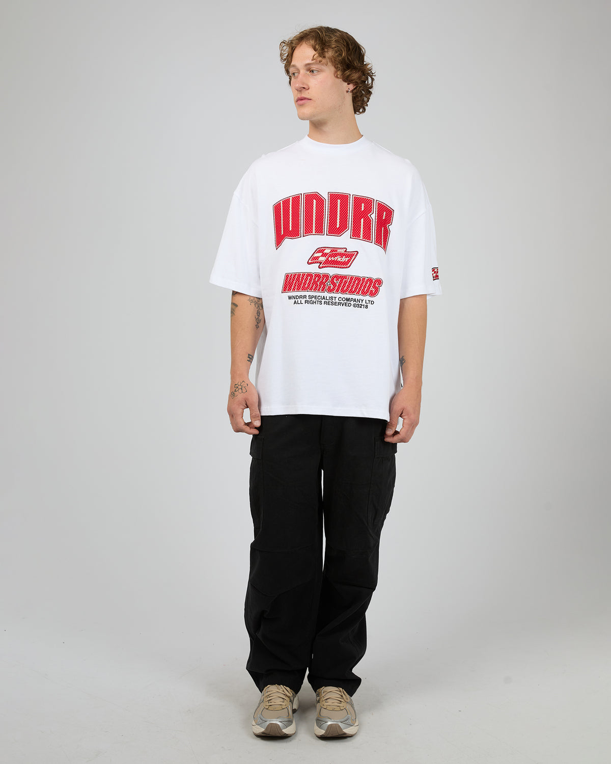 Drivetrain Heavy Weight Tee White