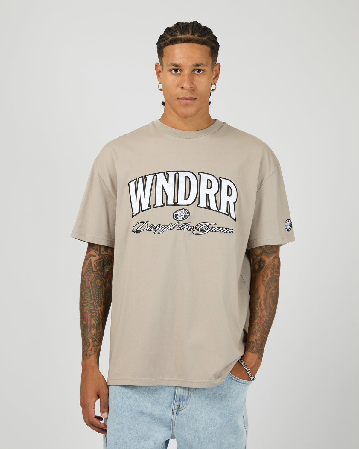 Target Box Fit Tee Moon Grey
