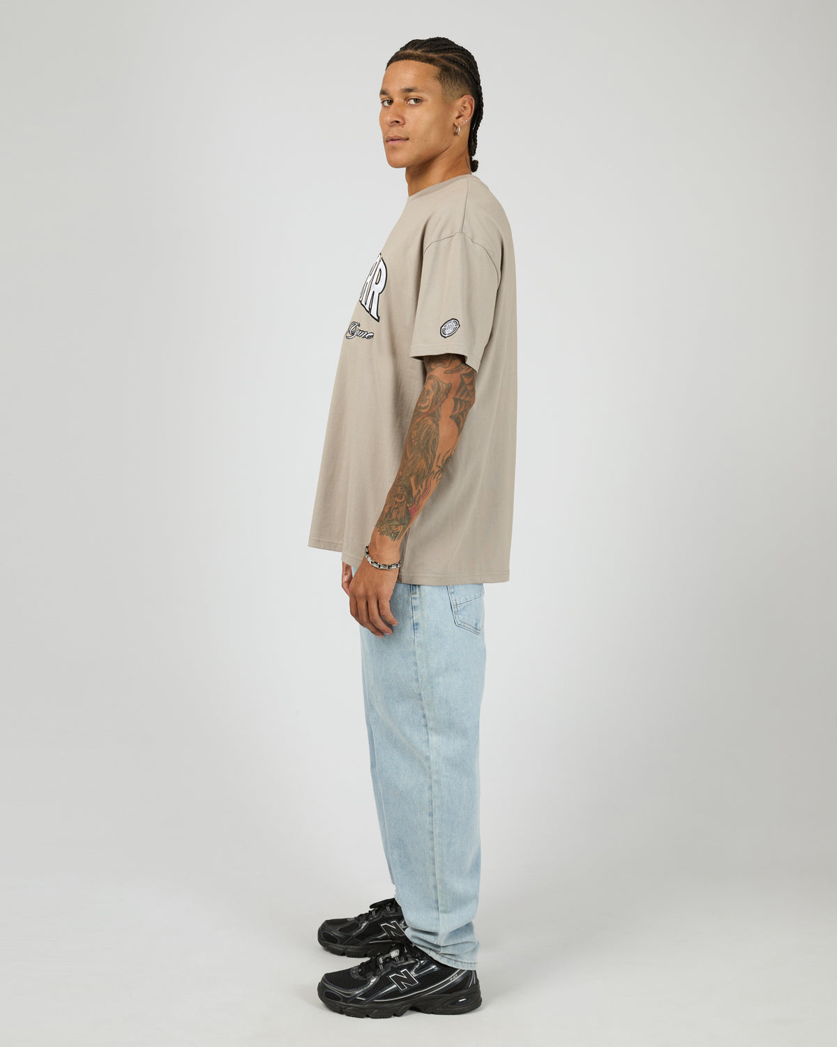 Target Box Fit Tee Moon Grey